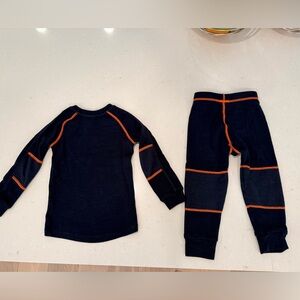 Helly Hanson Kids Black and Orange Thermal Set